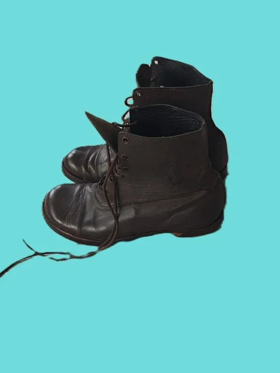 Cydwoq Handmade Leather Lace-Up Boots – Brown Cap Toe – EU 37 / US 6.5–7 + Canva - Picture 3 of 7